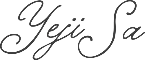 Black cursive script reading 'Yeji sa' on a plain white background.